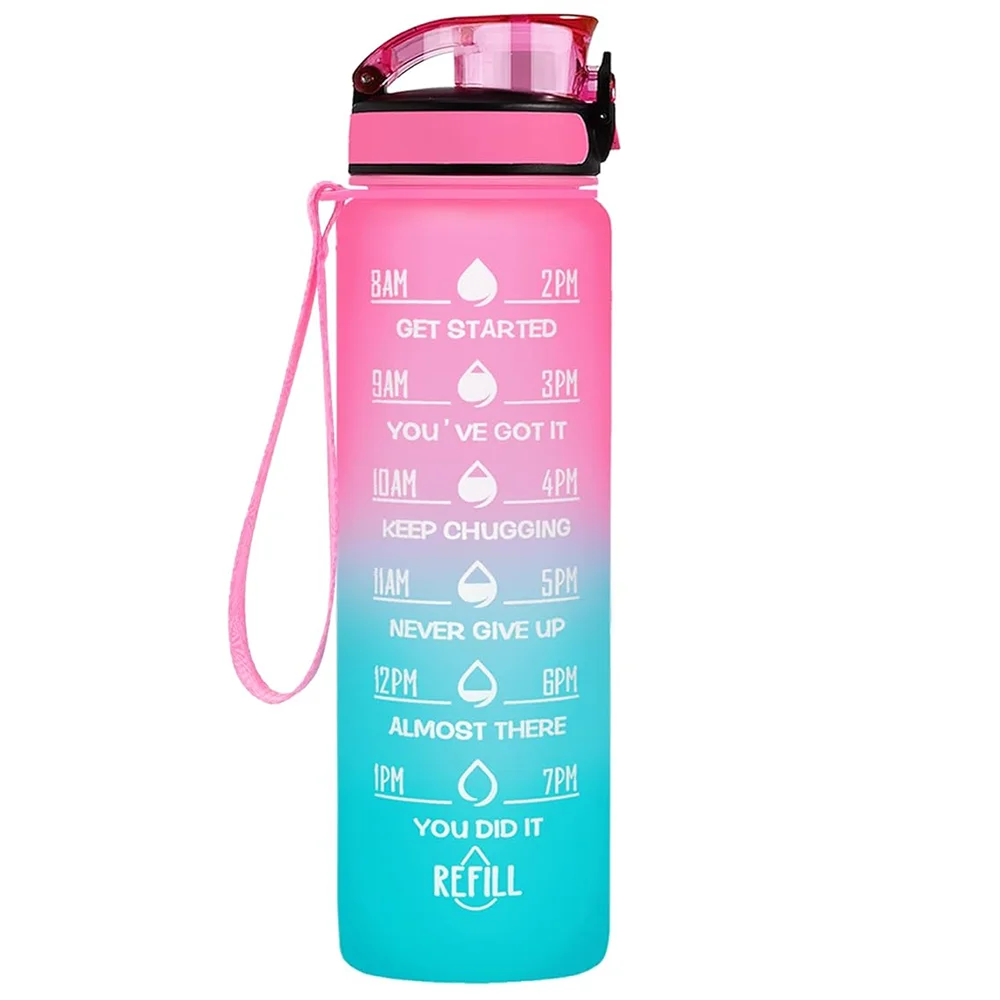 32 Oz Motivational Sports Water Bottle