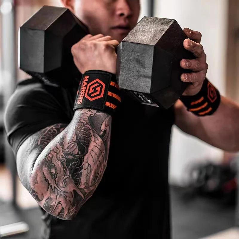 1Pair Weight Lifting Wrist Wraps