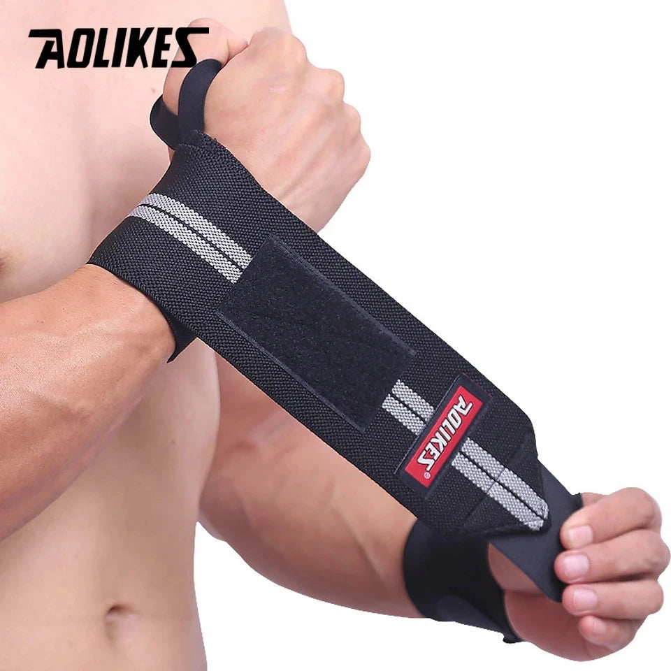 AOLIKES 1 Pair Wristband Lifting Straps