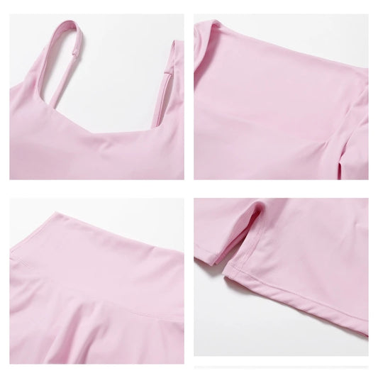 Hearuisavy 2PCS Long Sleeve Gym Set