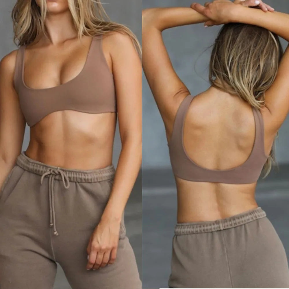 Shockproof Short Sleeve Fitness Bra