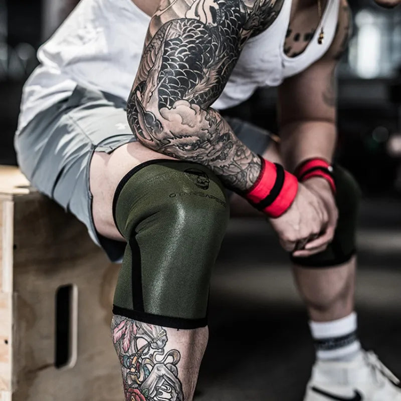 1 Pair Neoprene Weightlifting Knee Sleeves