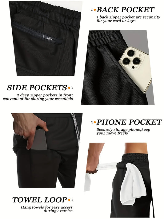 Men's 2-in-1 - Double Layer Gym Shorts
