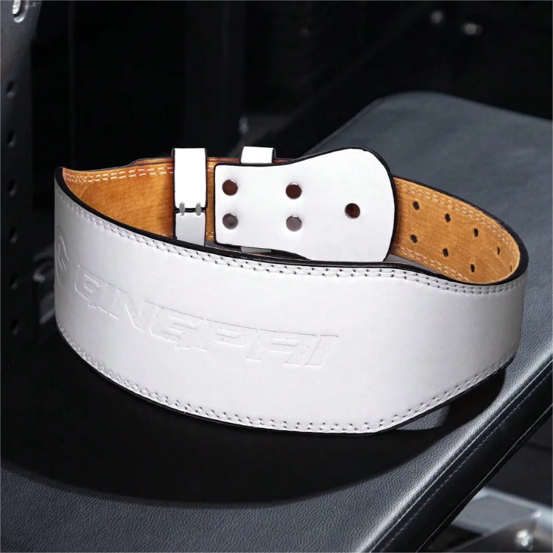 Gym Weightlifting Real Cowhide Support Belt