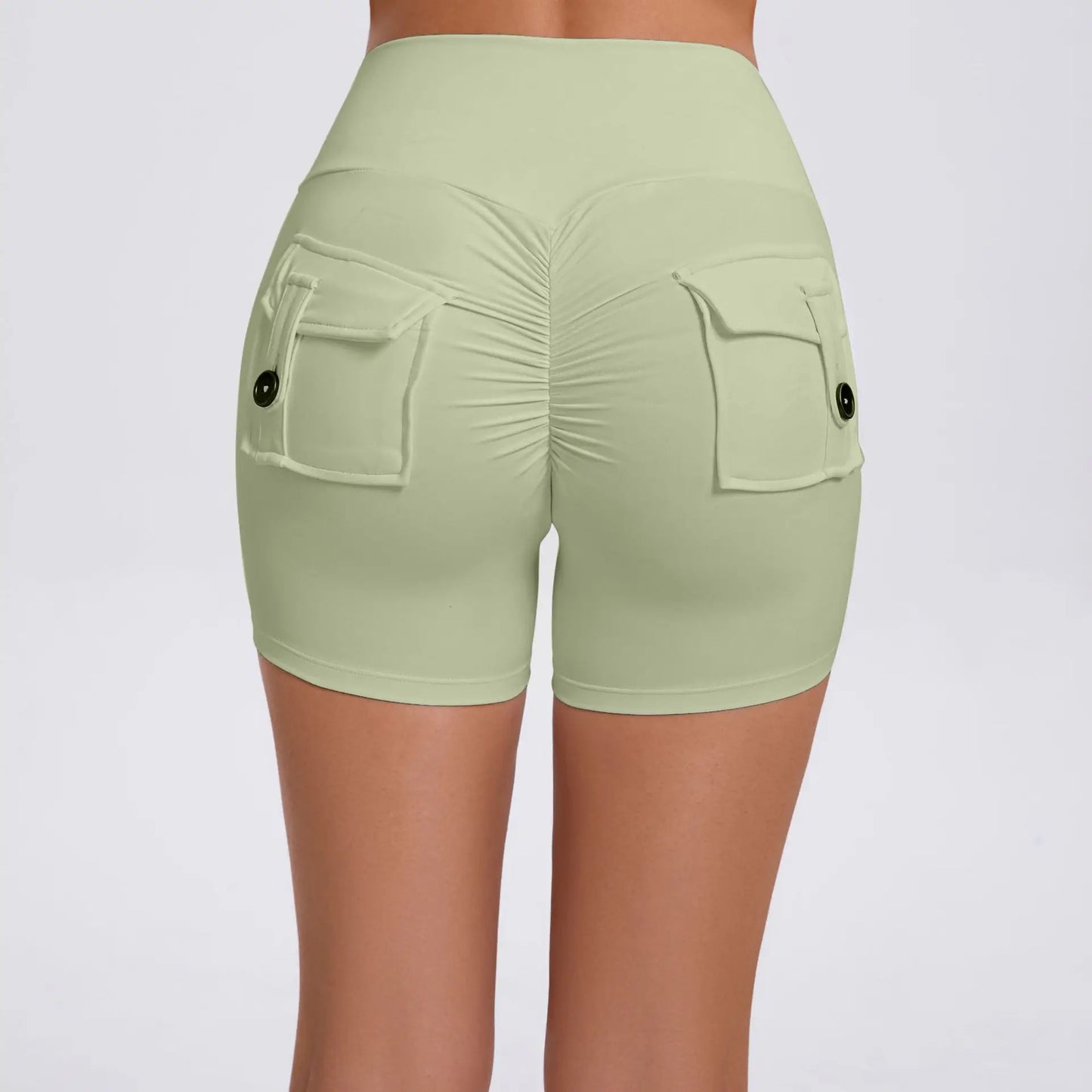 Women's Cargo Fitness Scrunch Shorts