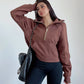 Oversized Zip Female Pullover Fleece