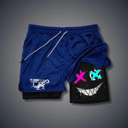 Men's breathable double layered shorts