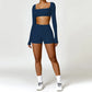 Hearuisavy 2PCS Long Sleeve Gym Set