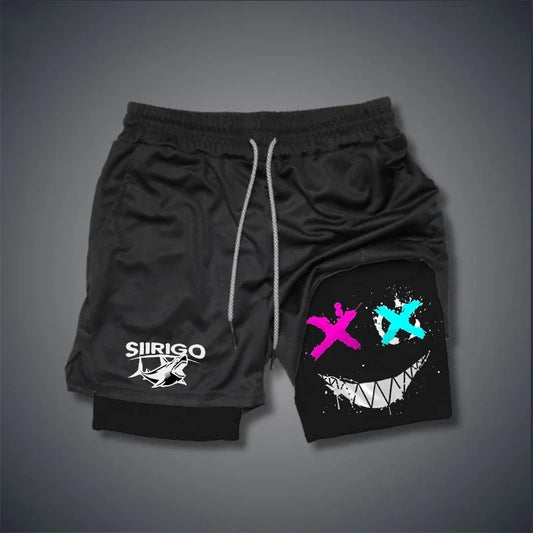 Men's breathable double layered shorts