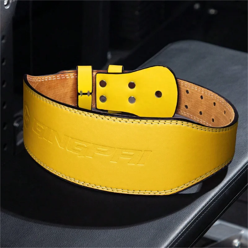 Gym Weightlifting Real Cowhide Support Belt