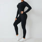New Nylon Zipper Women's Scrunch Tracksuit