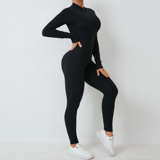 New Nylon Zipper Women's Scrunch Tracksuit