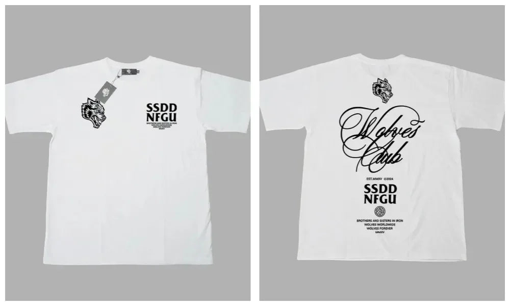 DARC WOLVES Oversized Polyester/Cotton Tee