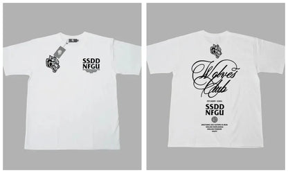 DARC WOLVES Oversized Polyester/Cotton Tee