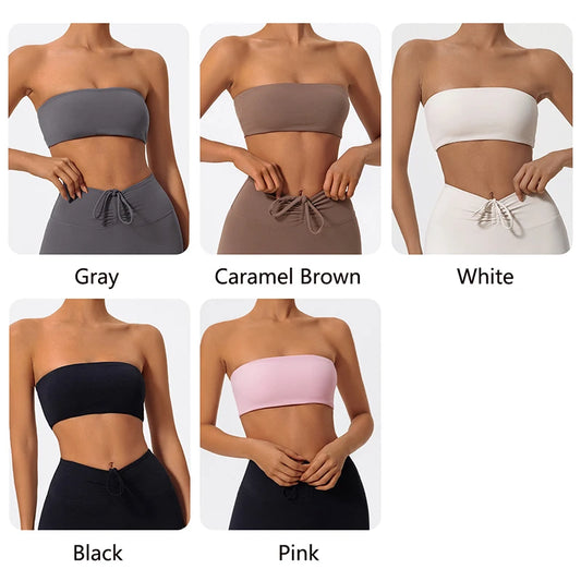 Hearuisavy Tube Top Casual Sports Bra