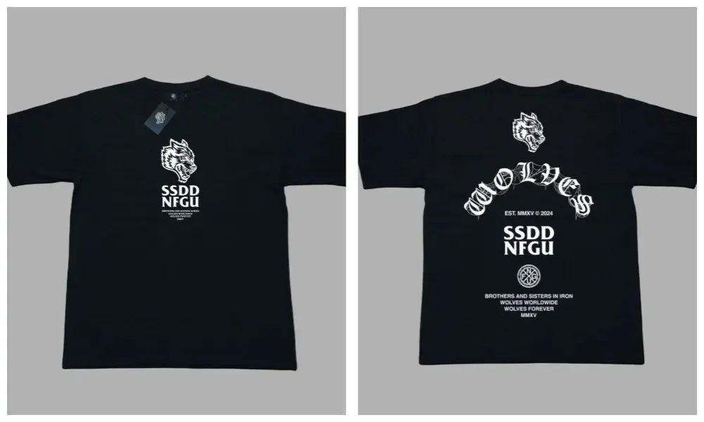 DARC WOLVES Oversized Polyester/Cotton Tee