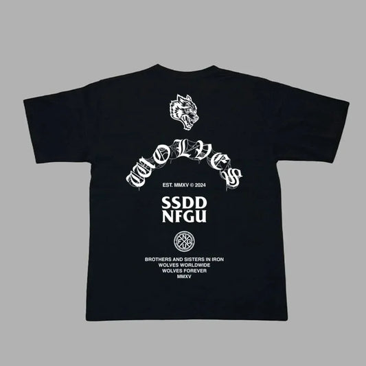 DARC WOLVES Oversized Polyester/Cotton Tee
