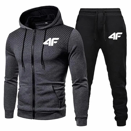 Mens 2 Piece Hoodie Tracksuit