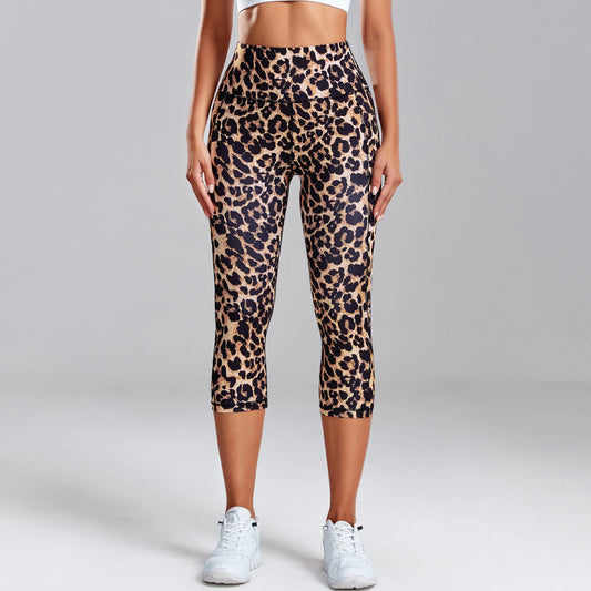 Leopard High Waist Tie Dye Yoga Pants