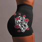 Women's Seamless Wolf Yoga Shorts