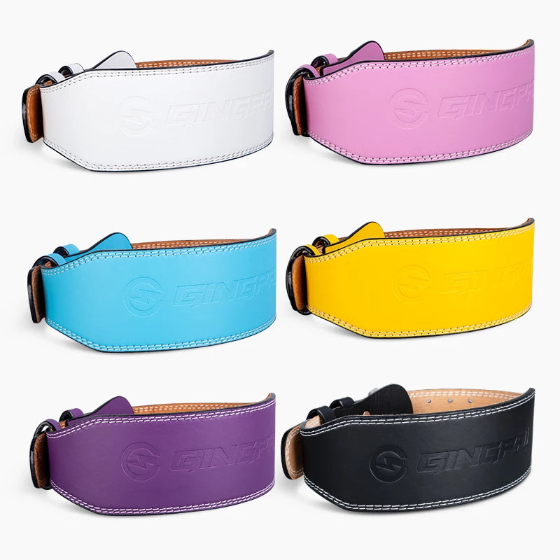 Gym Weightlifting Real Cowhide Support Belt