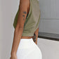 Women's Crop Top Gym Workout Loose T-Shirt