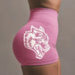 Women's Seamless Wolf Yoga Shorts