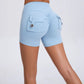 Women's Cargo Fitness Scrunch Shorts