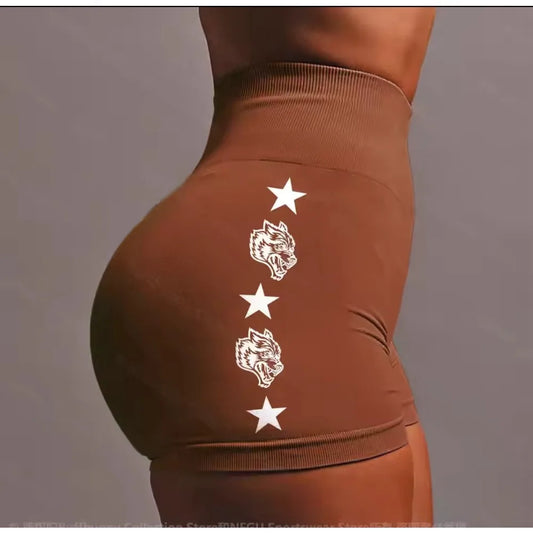 Women's Seamless Wolf Yoga Shorts