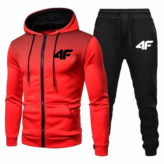 Mens 2 Piece Hoodie Tracksuit
