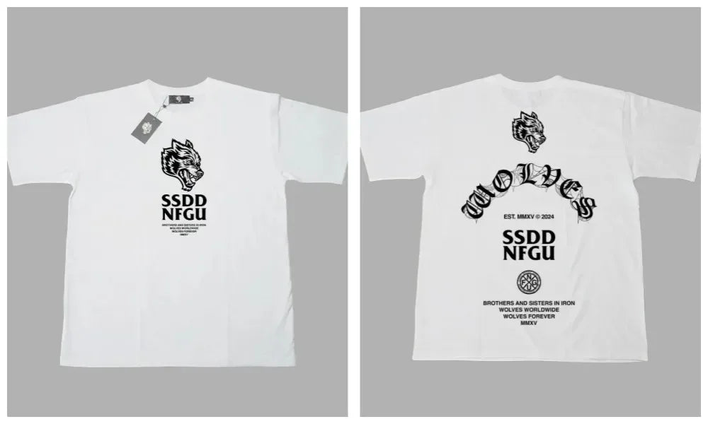 DARC WOLVES Oversized Polyester/Cotton Tee