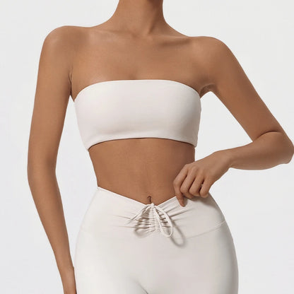 Hearuisavy Tube Top Casual Sports Bra