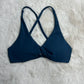 Front Twist Padded Cross Strap Sports Bra