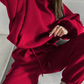 Women's Two Piece Loose Pullover Suit