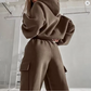 Women's Two Piece Loose Pullover Suit