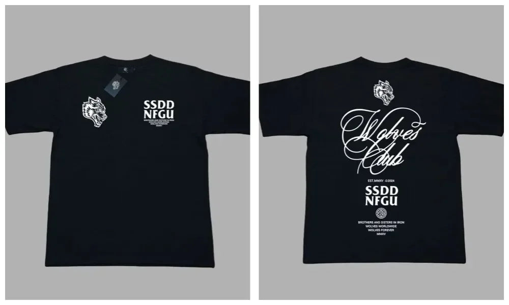 DARC WOLVES Oversized Polyester/Cotton Tee