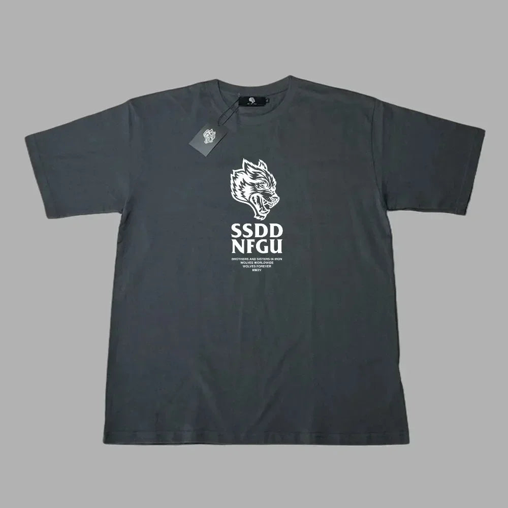 DARC WOLVES Oversized Polyester/Cotton Tee