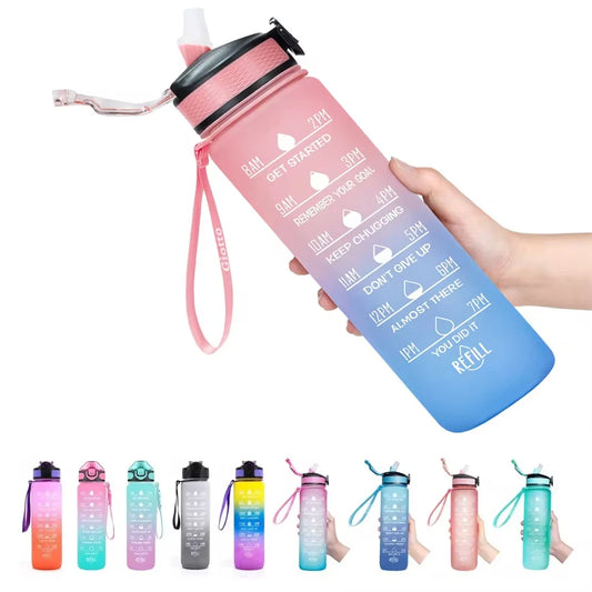 32 Oz Motivational Sports Water Bottle