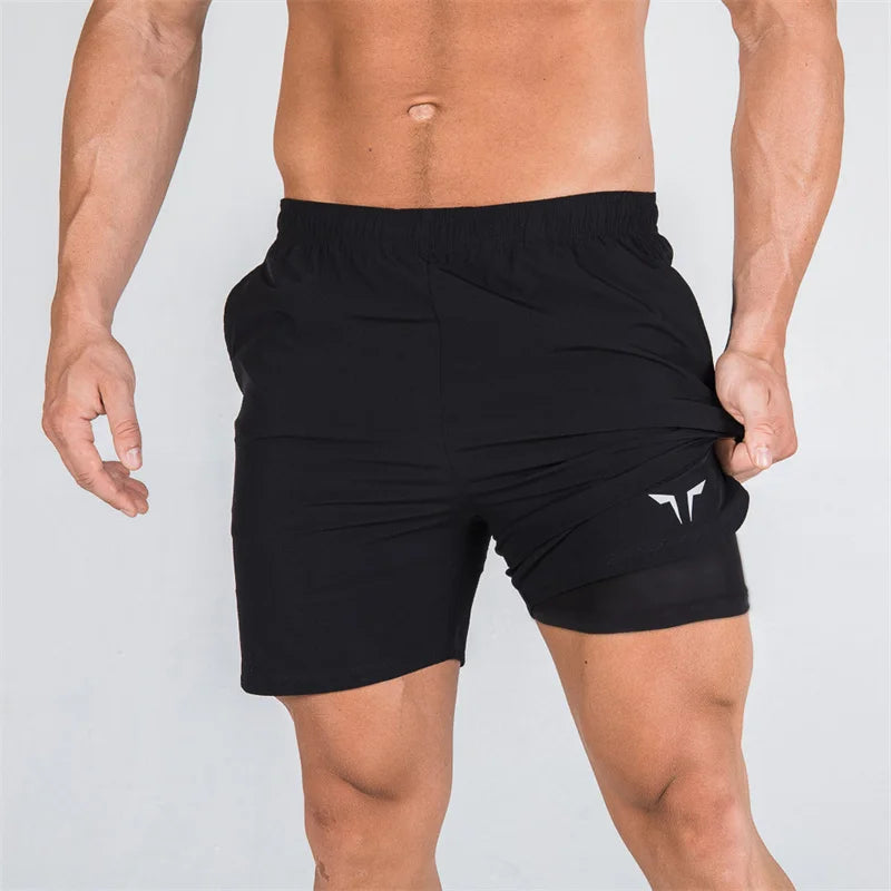 2025 NEW Fitness Men Gyms Shorts