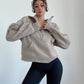 Oversized Zip Female Pullover Fleece