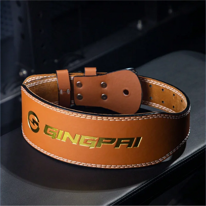 Gym Weightlifting Real Cowhide Support Belt